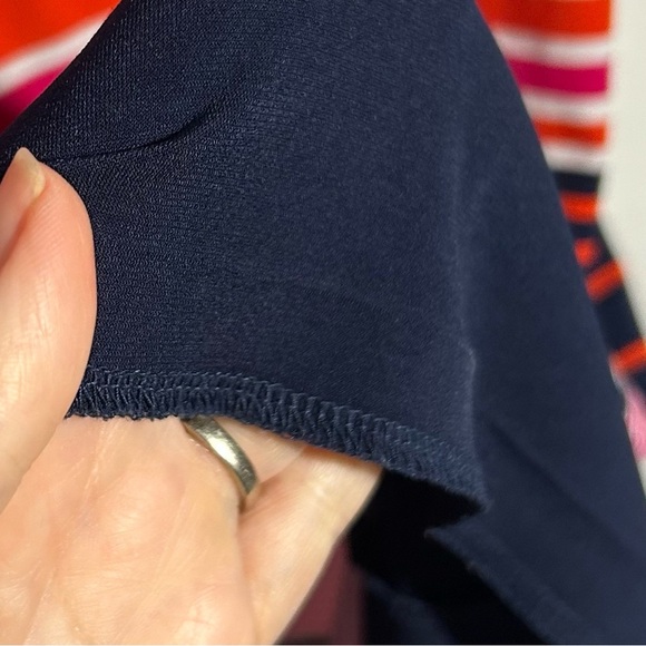 Michael Kors womens short sleeve t-shirt sundress Sz XS Colorful Stripped dress - Picture 11 of 14